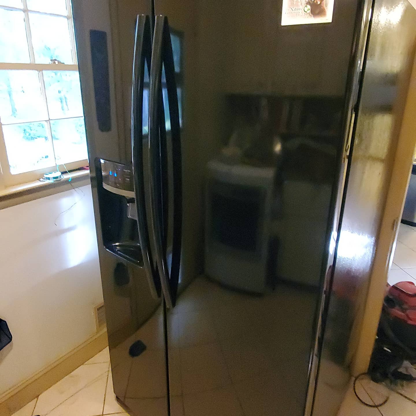 Samsung side-by-side refrigerator we serviced in Memphis